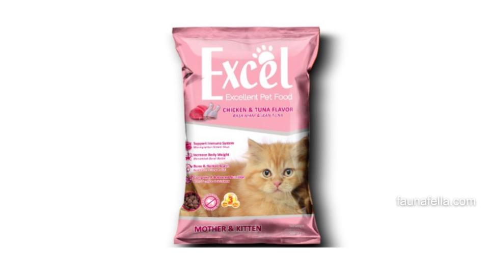 Makanan kucing Excel dapat meningkatkan daya tahan tubuh kucing. Selain itu, Excel juga tersedia dengan berbagai varian.