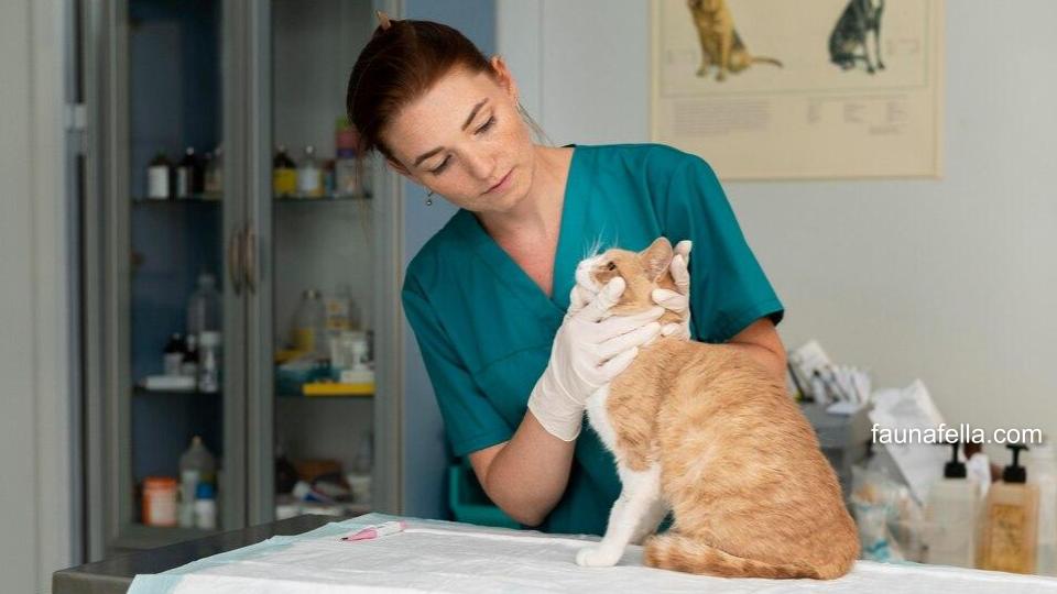 Jika kucing muntah kuning, cari tahu penyebabnya terlebih dahulu. Anda bisa menghubungi dokter jika kondisinya semakin parah.