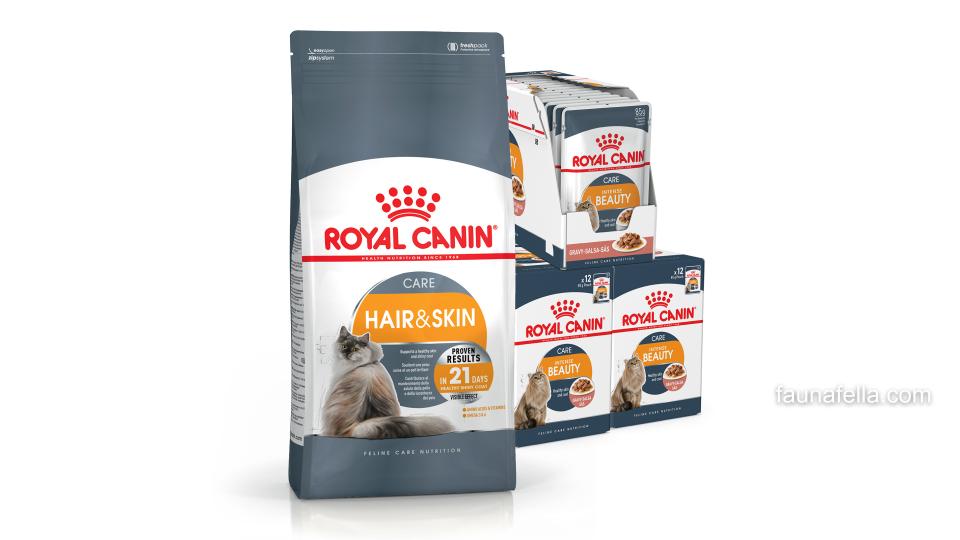 Royal Canin Hair and Skin memiliki sejumlah kandungan yang sangat dibutuhkan kucing agar memiliki bulu lebat yang berkilau dan kulit yang sehat.