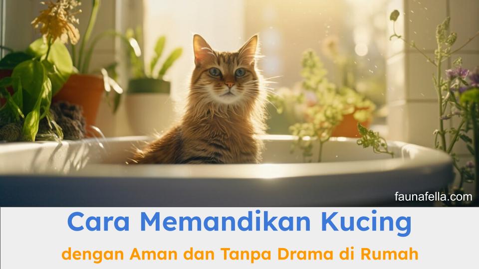 Cara memandikan kucing di rumah dengan aman perlu dilakukan agar kucing tidak berontak dan mandi lebih bersih.