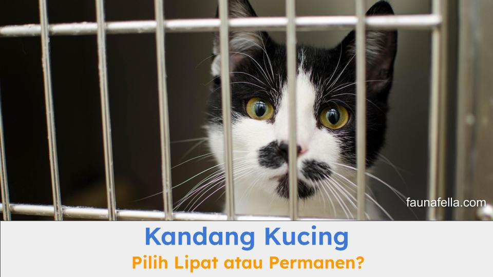 Kucing yang sedang berada dalam kandang kucing. Kandang bisa berfungsi sebagai tempat istirahat dan tidur favorit.