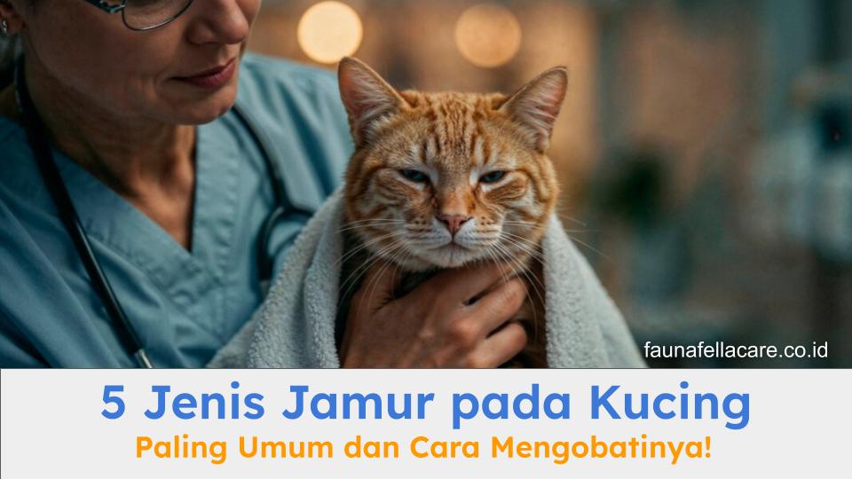 Kucing yang sedang mendapatkan perawatan karena jamur. Ini karena jamur pada kucing bisa berubah menjadi serius.