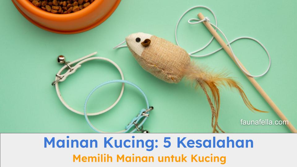 Mainan kucing dengan berbagai jenis. Salah dalam memilih bisa berakibat kucing tidak aktif dan bosan.