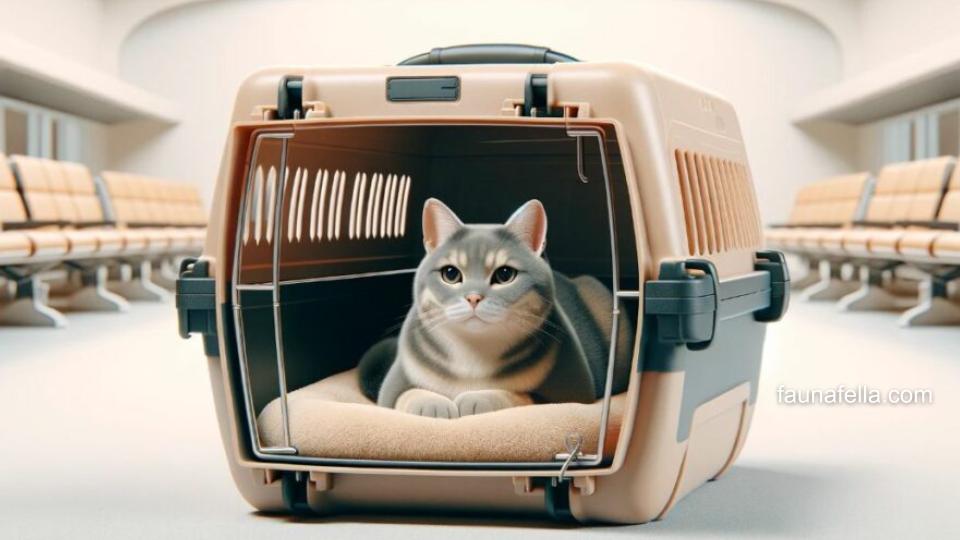 Pet cargo kucing dengan desain crates atau keranjang. Jenis ini cocok untuk perjalanan jauh.